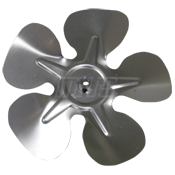 OEM Replacement Single 5-Wing Single Piece Aluminum Fan Blades Hub on Intake, 5.5 Diameter, CW, Acme 35504, Packard A65504