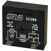 Solid State Timer, Fixed Delay, Mars 32390
