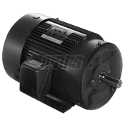 3 HP General Purpose Three Phase Motor, Totally Enclosed, Standard and EPAct Efficiencies, C-Face Footed (Rigid and Removable Base), Marathan / GE 182TTFR4320