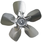 OEM Replacement Single 5-Wing Single Piece Aluminum Fan Blades Hub on Discharge, CW 5/16" Bore