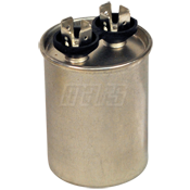 Run Capacitor, 2 MFD, 370 V, Round, Series 120