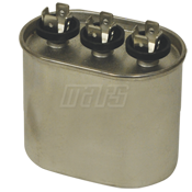 Dual Run Capacitor, 15/3 MFD 370V OVAL