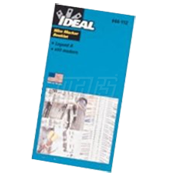 Ideal 44-102 Wire Marker BookletLegend: A-Z, 0-15, +, -, / (10 each)