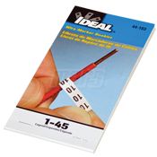 Ideal 44-103 Wire Marker Booklets, Legend: 1-45 (10 each)