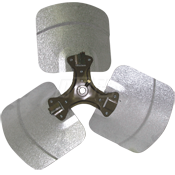 OEM Replacement Condenser Fan Blade, 3 Wing Adapter Heavy Duty, 16 Inch Blade Diameter, Model 1627-3CCW