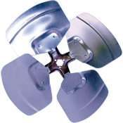 OEM Replacement Condenser Fan Blade, 4 Wing Adapter Heavy Duty, 10 Inch Blade Diameter, Model 1023-4CW