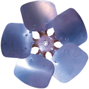 OEM Replacement Fixed Hub Blades, 5-Wing Blades with Hub, Model No. 600176 , CW, 16" BLADE