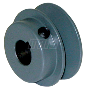 Fixed Pulley, 2.0 In Diameter, 1/2 In Bore, Cast Iron