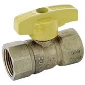 Gas Ball Valve, Straight, 1/2" FIP x 1/2" FIP