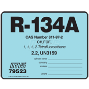 Mars 79523 - R134 REFRIGERANT I.D. LABELS 10PK