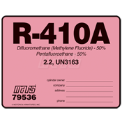 Mars 79536 - R410A REFRIGERANT ID LABEL (10PK)