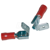 Terminal, Quick Disconnect, Male / Female Piggyback, 12-10AWG